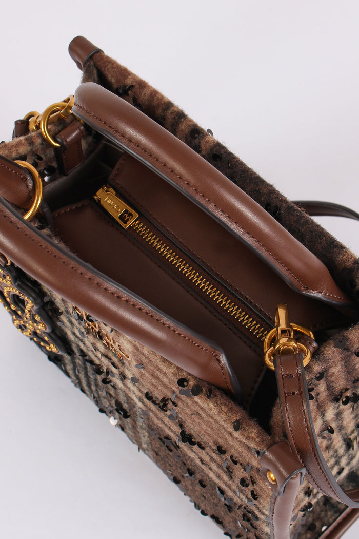 Mini Shopping Check Inserto Paillettes Moro-5