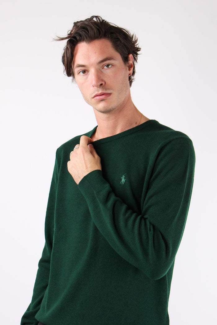Maglia Girocollo Lambswool Moss Agate-4