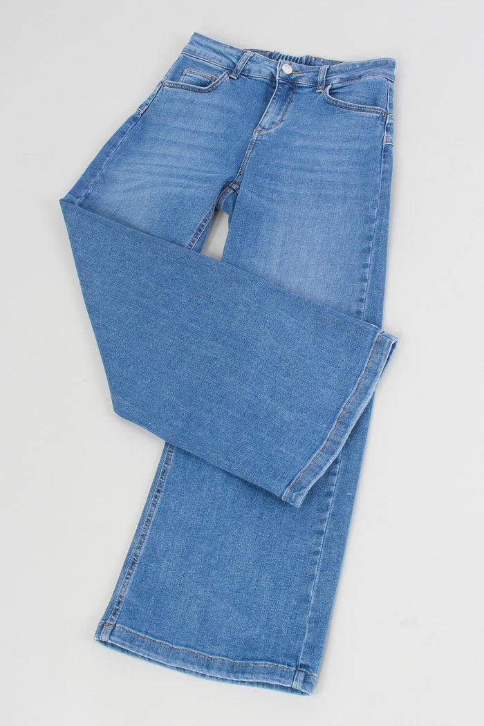 Jeans Parfait Cropped Denim Chiaro-7