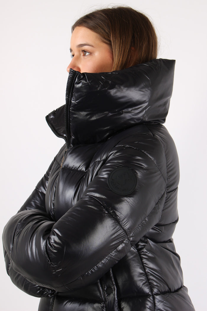 Isla Piumino Collo In Piedi Black-10