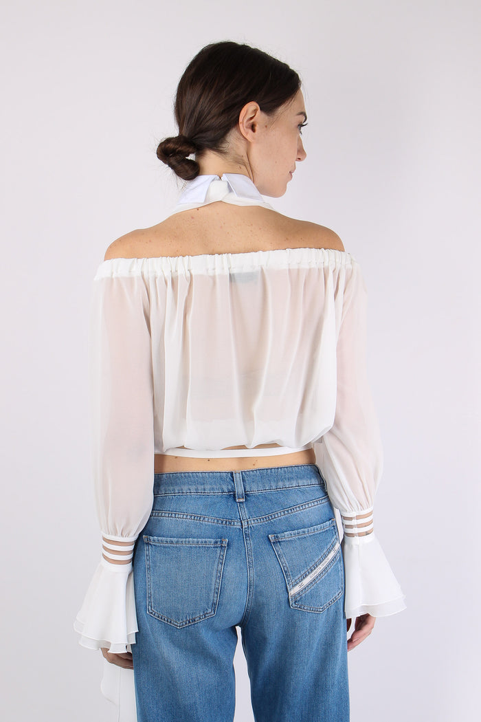 Camicia Fiocco Avorio/bianco-7