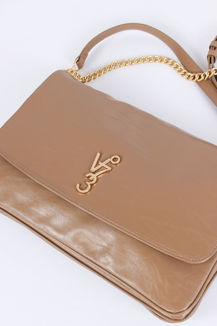 Louise Maxi Pochette Logo Taupe-6