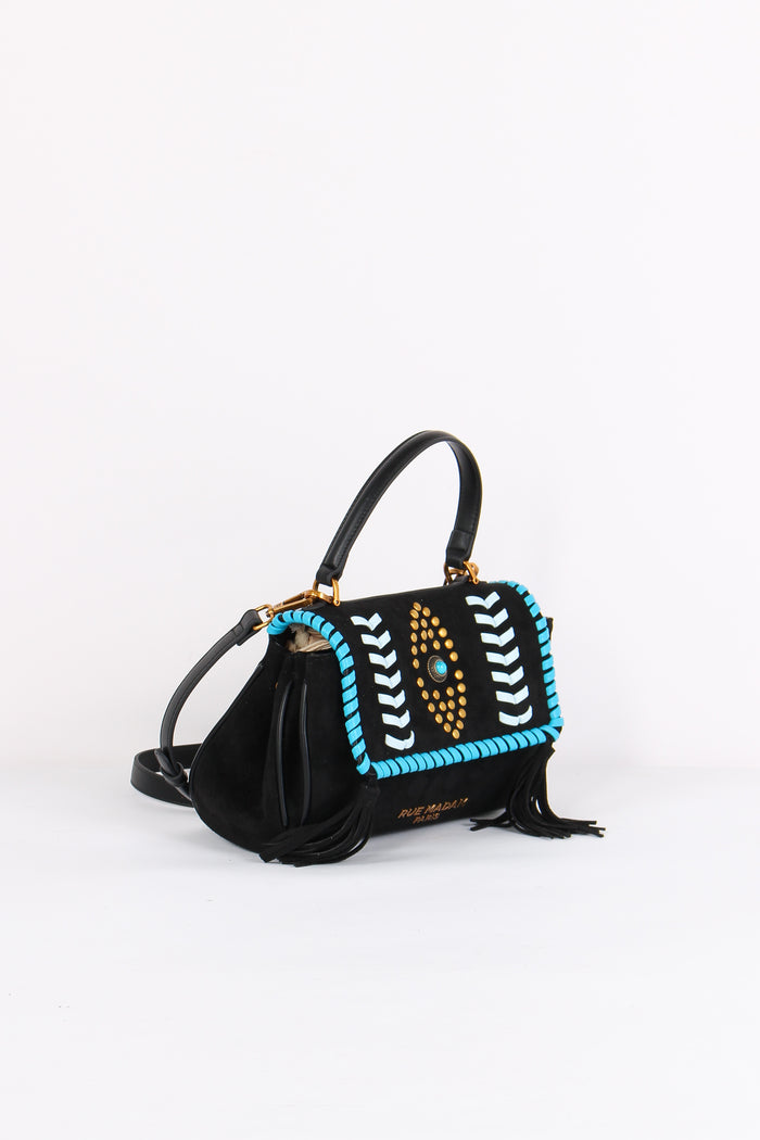 Tracollina Suede Etnica Suede Black-5