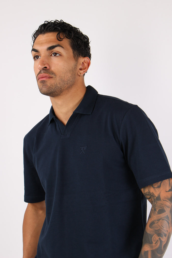 Polo Derby Piquet Navy-7