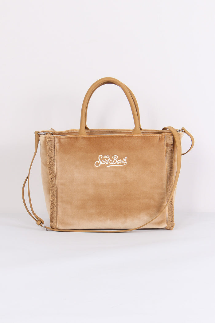 Shopping Velluto Frange Beige-3