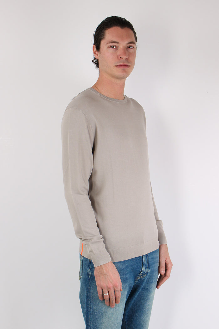 Maglia Girocollo Tessuto Tecnico White-6
