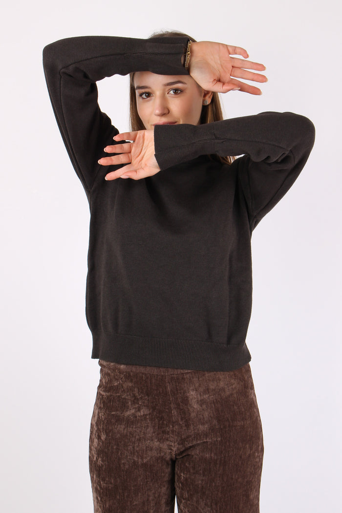 Maglia Viscosa Ripresa Polsi Moro-3