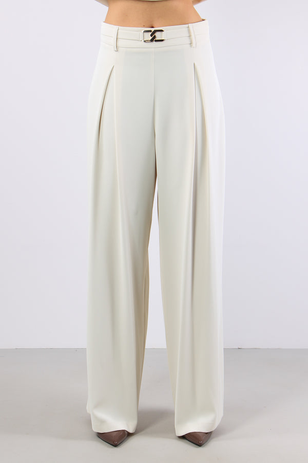 Rojer Pantalone Fluido Pences Ivory-2