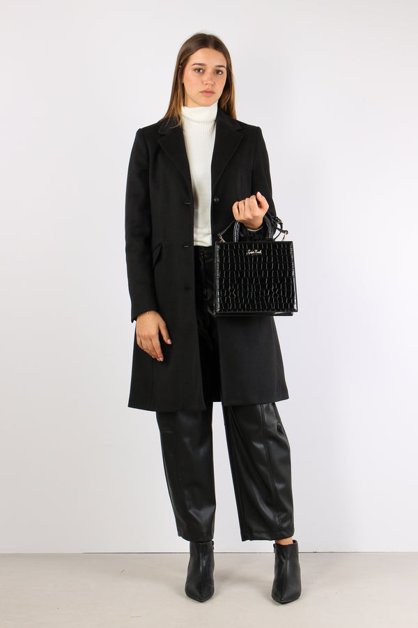 Cappotto New York Collo Lancia Nero