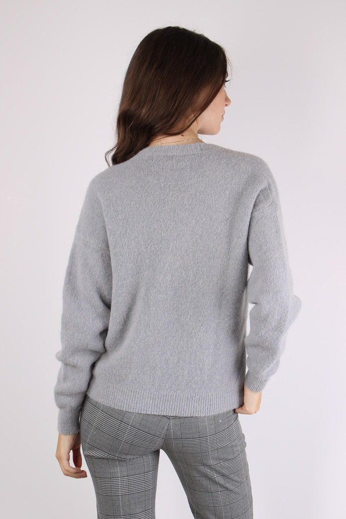 Cardigan Doppio Fiocco Ash-5