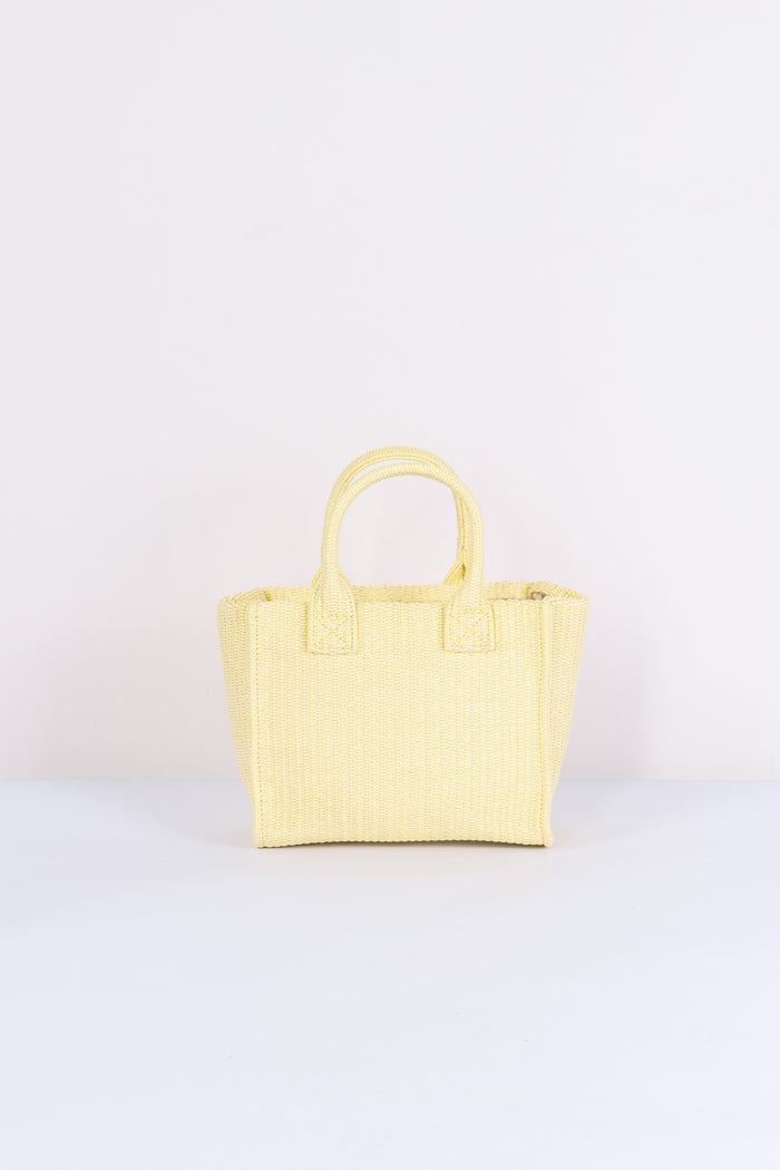 Mini Shopping Beach Rafia Giallo Plastinaca-3