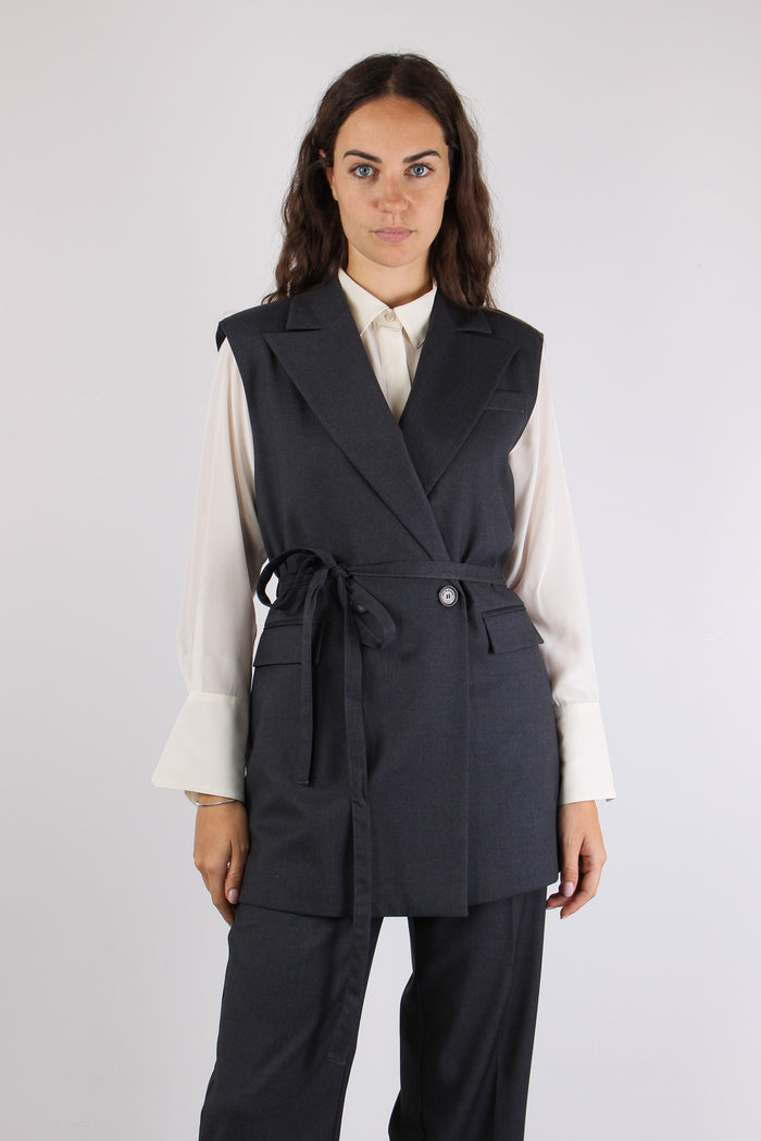 Gilet Lungo Cinturato Foregd Iron-2