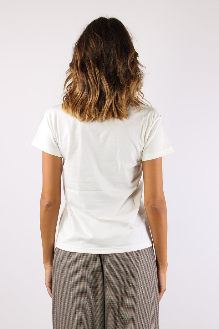 T-shirt Stampa Barboncino Stra Panna-4