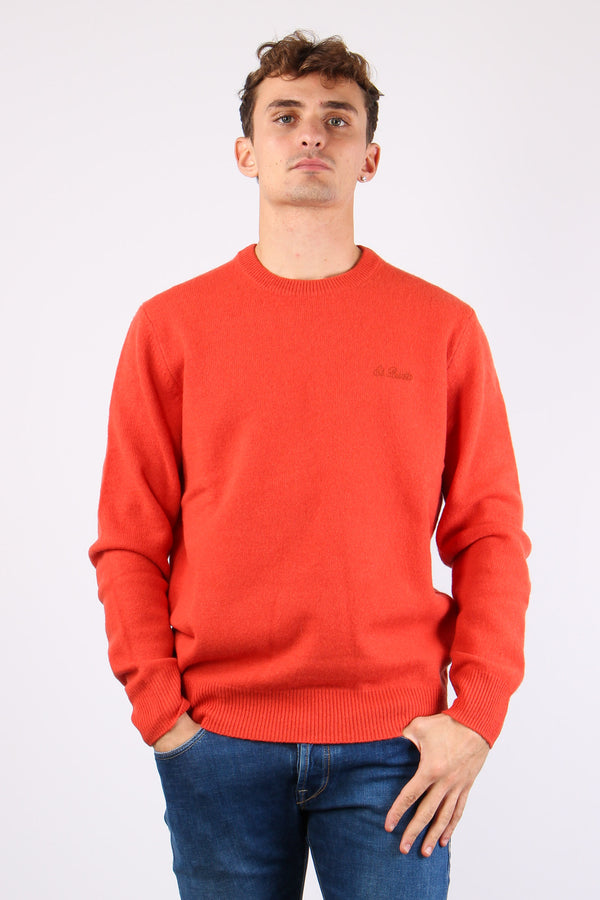 Maglia Girocollo Lana Orange