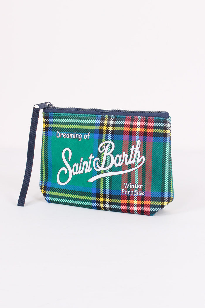 Pochette Tartan Verde/rosso-4