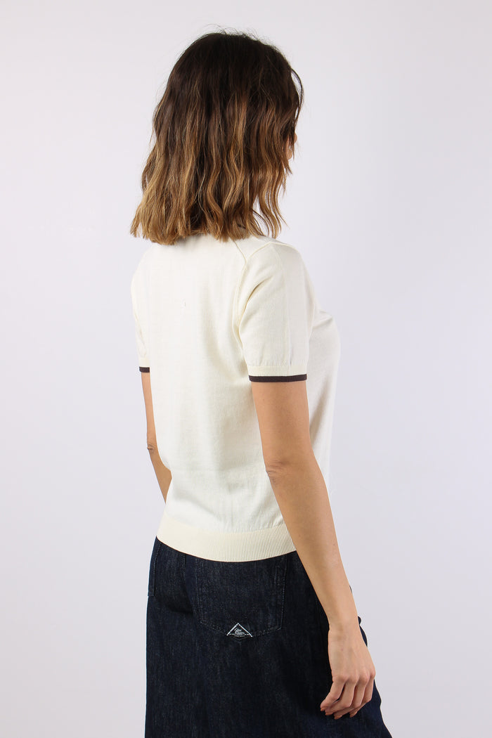 Polo Derby Profilo Contrasto Beige/moro-6