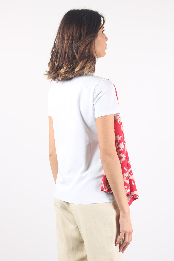 T-shirt Effetto Gilet Bco/red-4