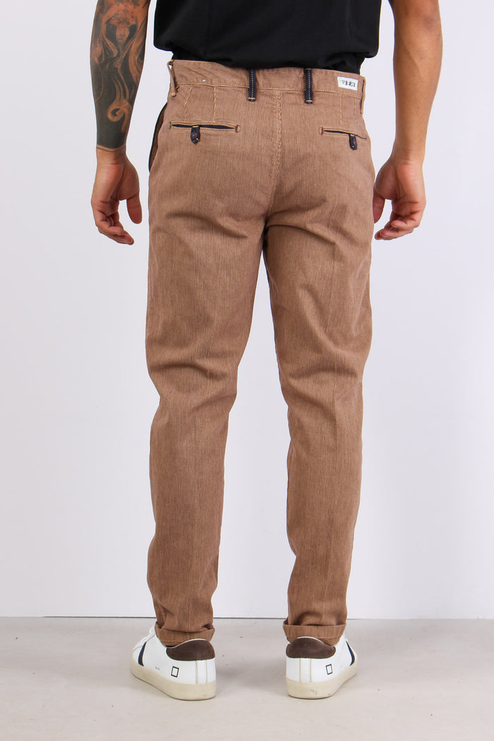 Pantalone Chino Profilo Tasca Sabbia-4