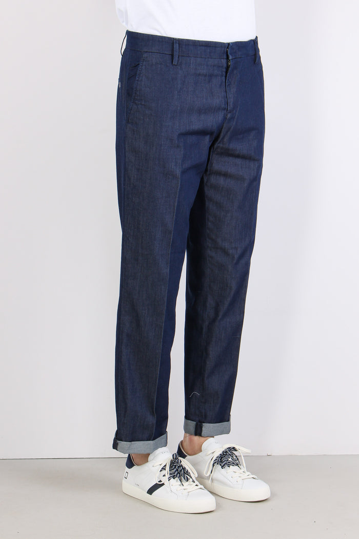 Gaubert Pantalone Effetto Denim Denim Scuro-6
