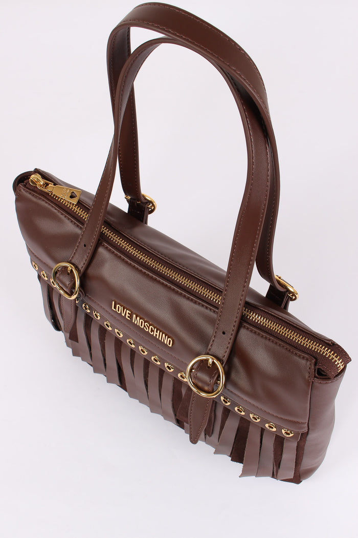 Shopping Vera Pelle Frange Cioccolato-4