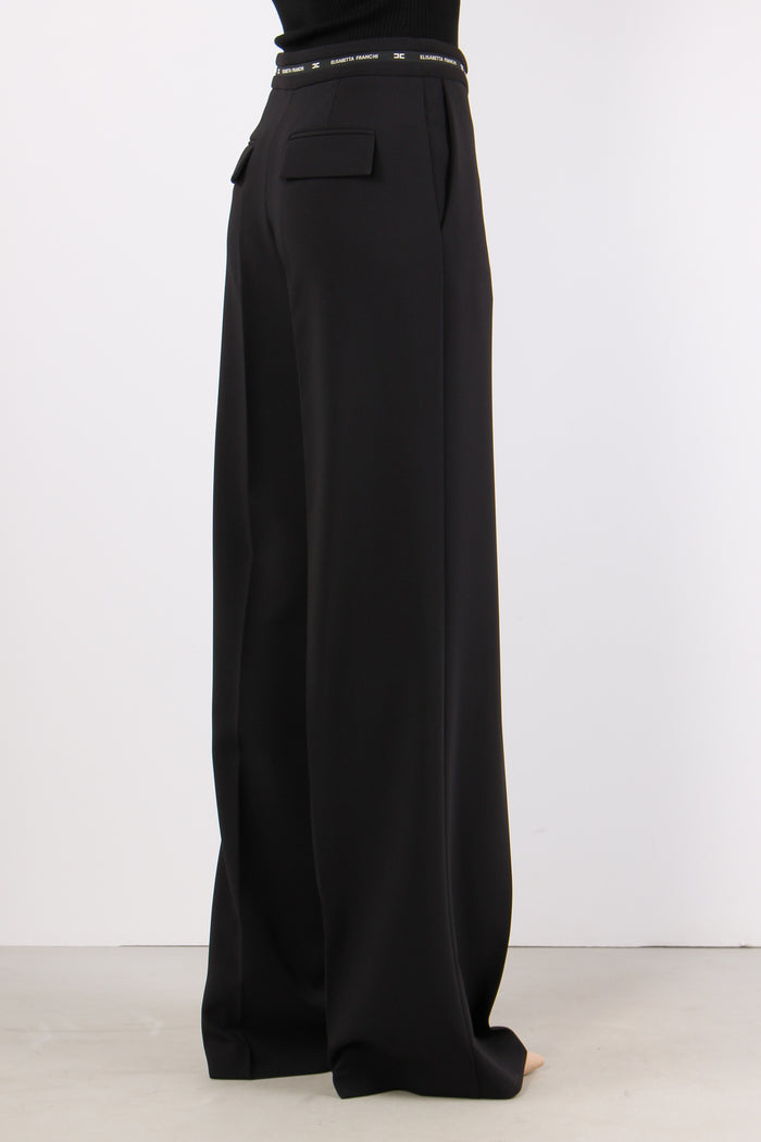 Pantalone Palazzo Cinturino Lo Nero-9