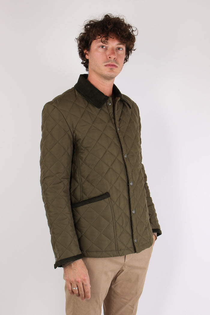 Oscar Giubbotto Trapuntato Collo Militare-6
