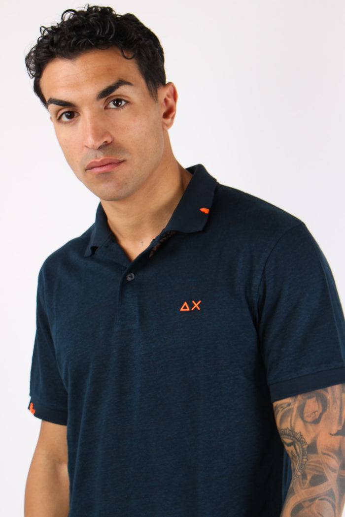 Polo Jersey Lino Navy Blue-7