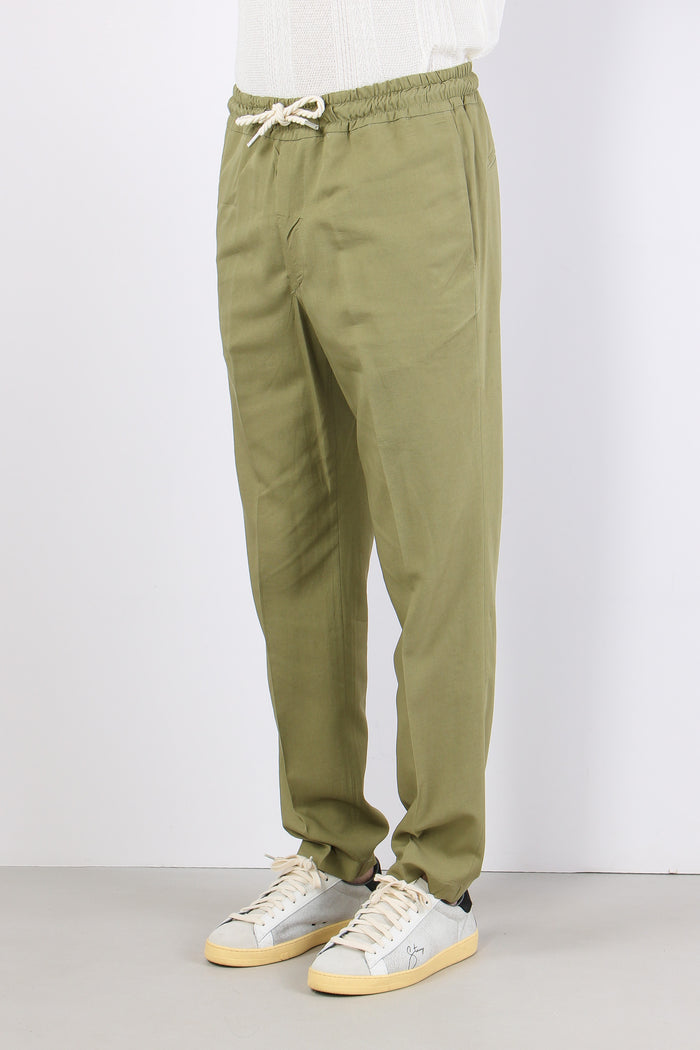 Pantalone Viscosa Lino Oliva-4