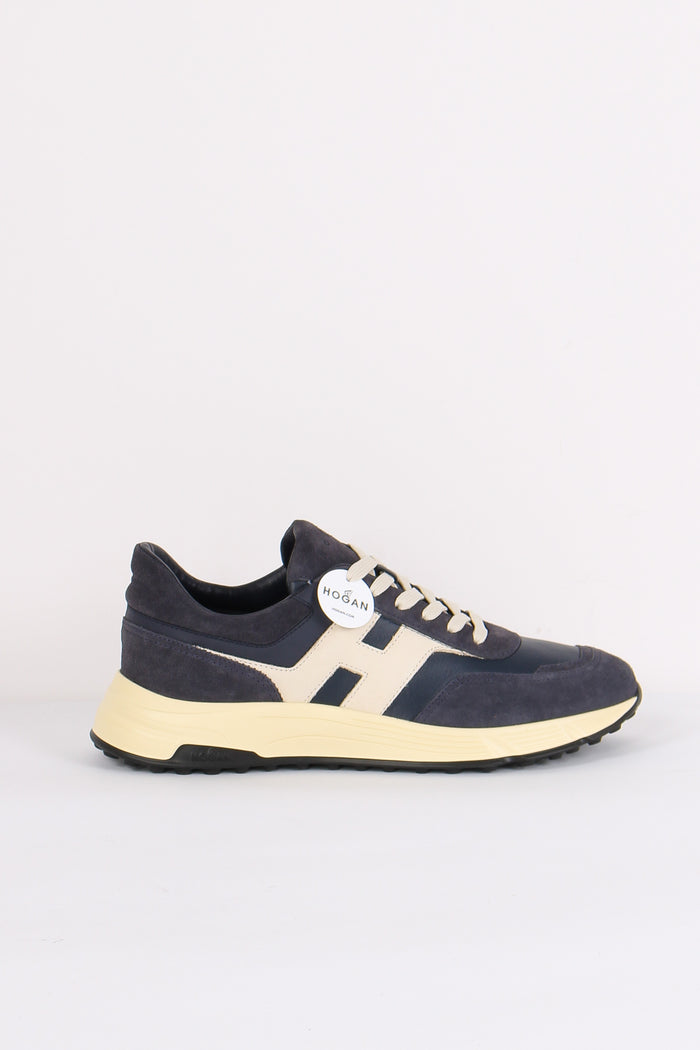 Sneaker Hyperlight Camoscio Blu/bianco