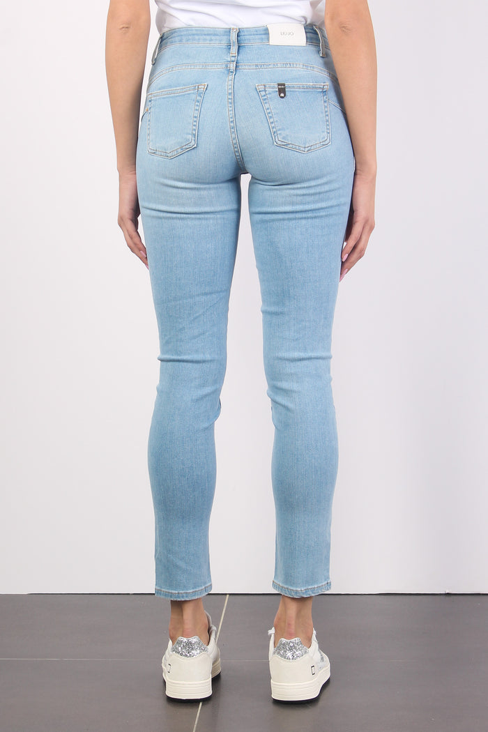Jeans Ideal Basico Denim Chiaro-3
