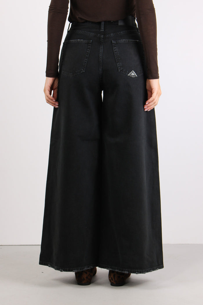 Denim Bull Wide Leg Denim Black-5