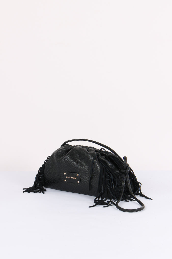 Borsa Souffle Frange Black-2