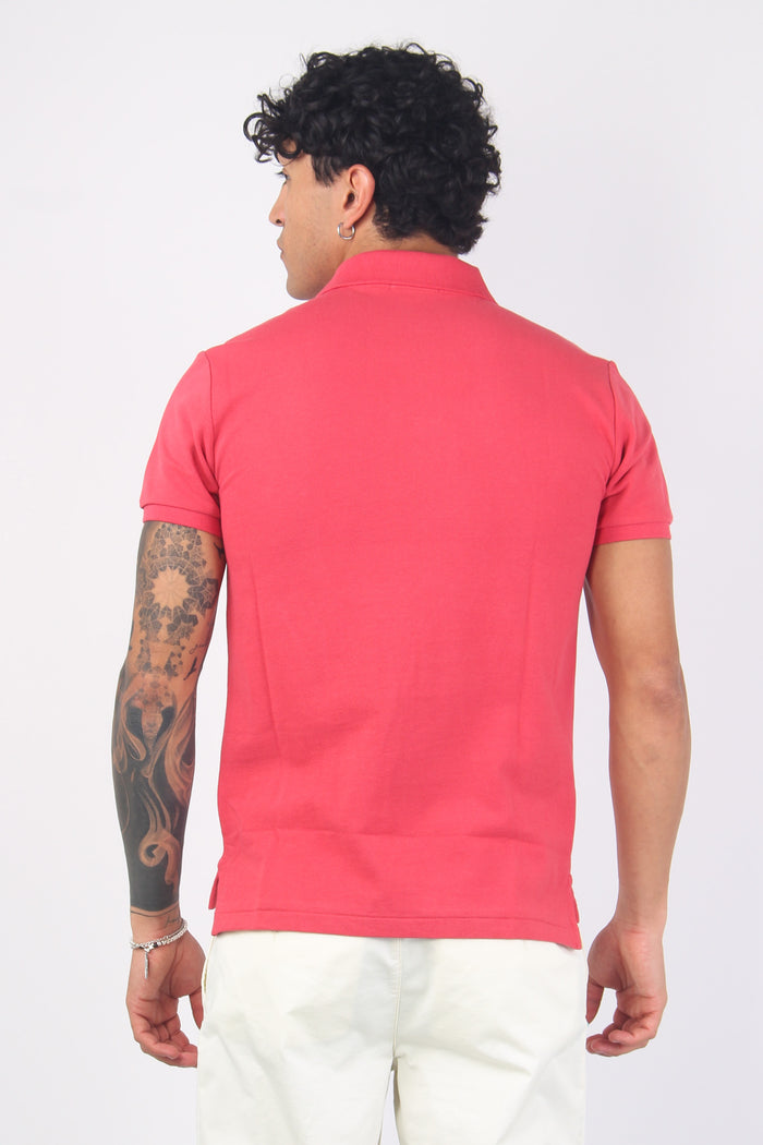 Polo Slim Fit Piquet Nantucket Red-3