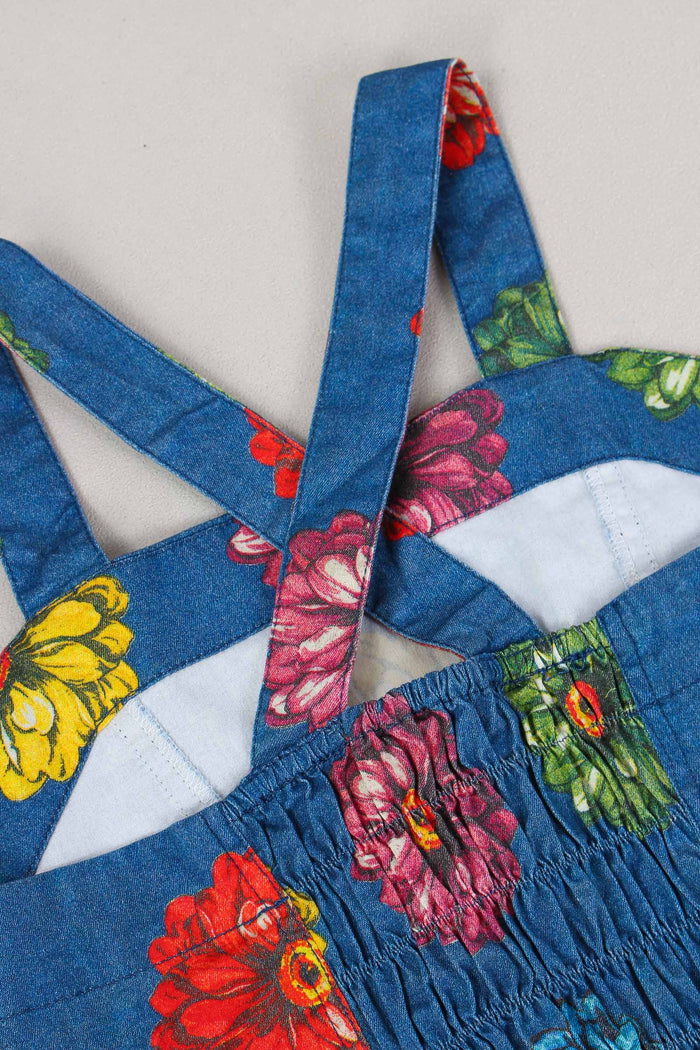 Top Fiore Dipinto Denim-5