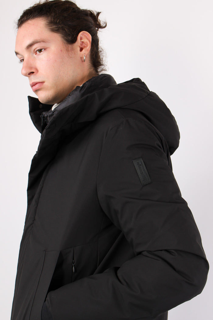 Parka Nylon Liscio Black-7