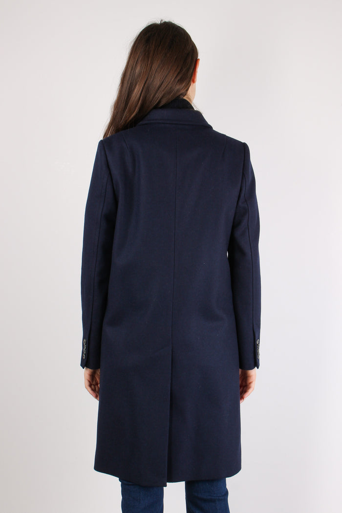 Cappotto Doppiopetto Gancio Blu-4