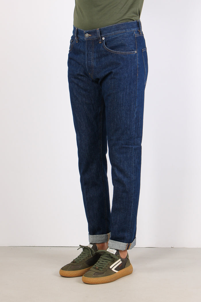Icon Denim Regular Taglio Dritto Denim Scuro-4
