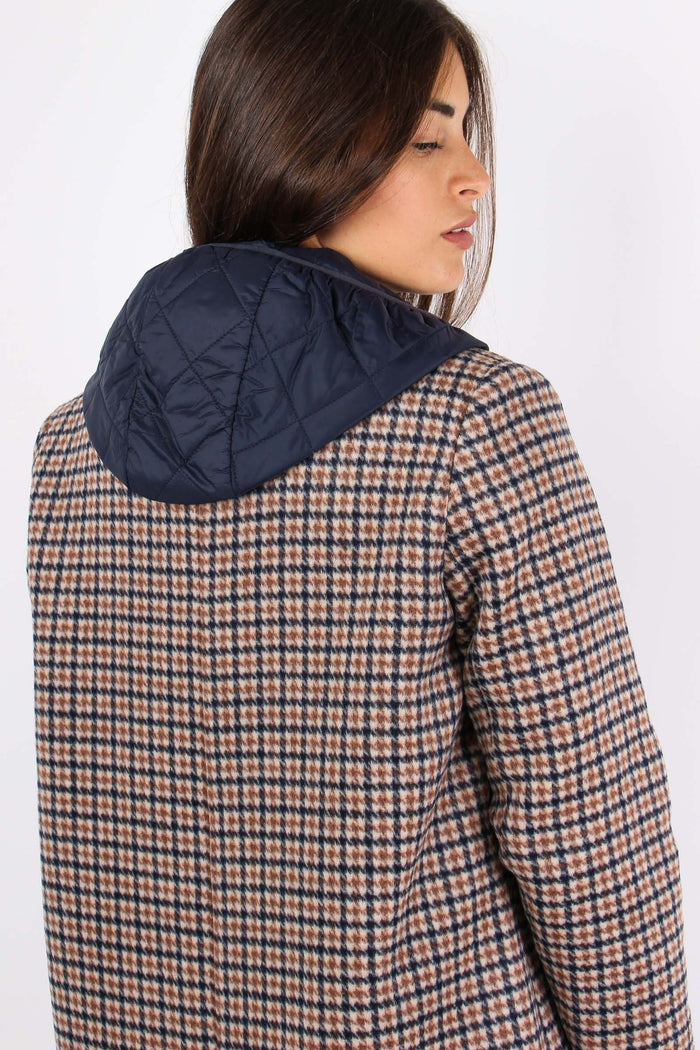 Didier Cappotto Pied De Poule Fango/blu-8