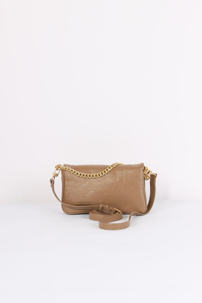 Louise Pochette Logo Taupe-3