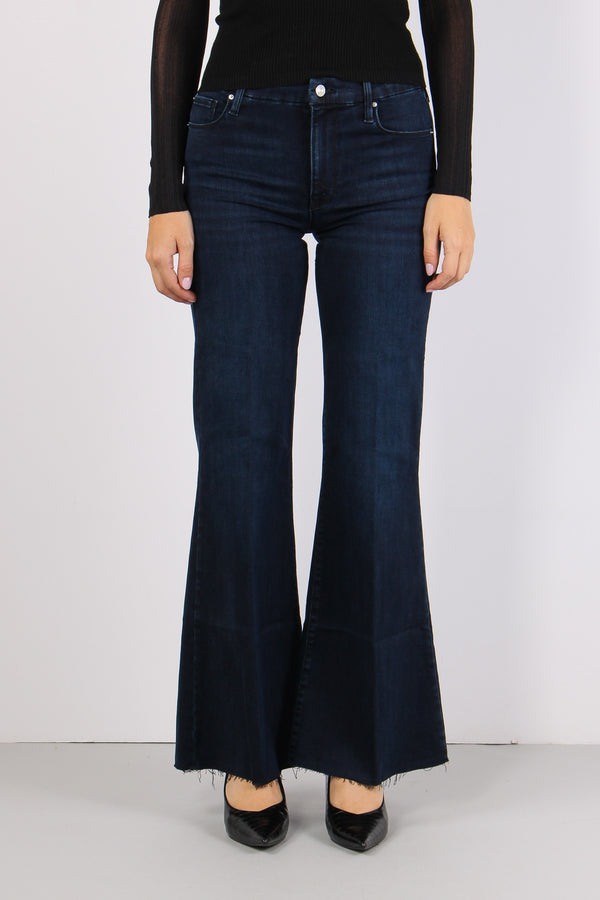 Mlswlcrop Denim Palazzo Blue Black-2