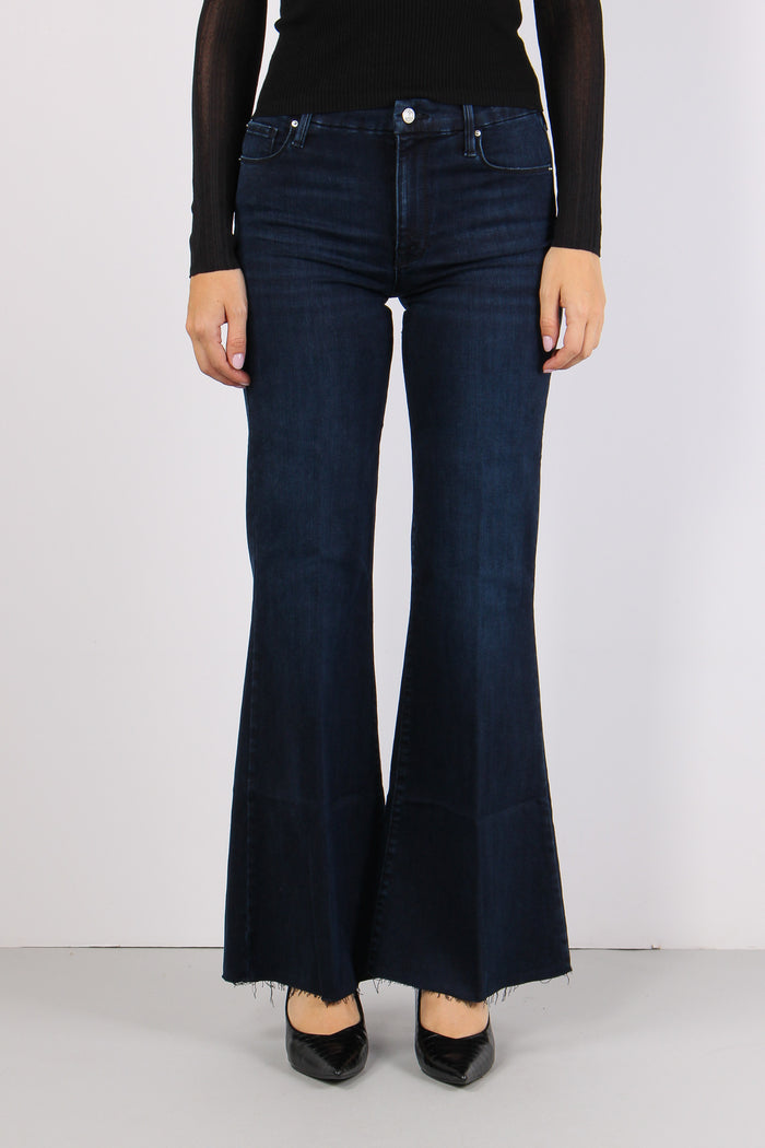 Mlswlcrop Denim Palazzo Blue Black-2