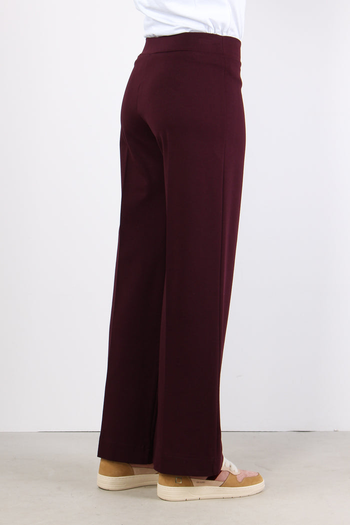Pantalone Cropped Punto Milano Amarone-4
