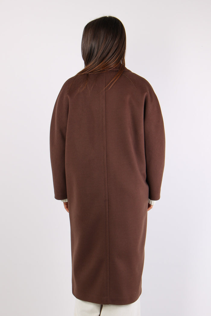 Cappotto Doppiopetto Over Moro-4