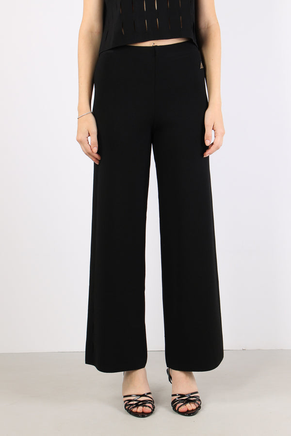 Pantalone Cut Out Nero-2