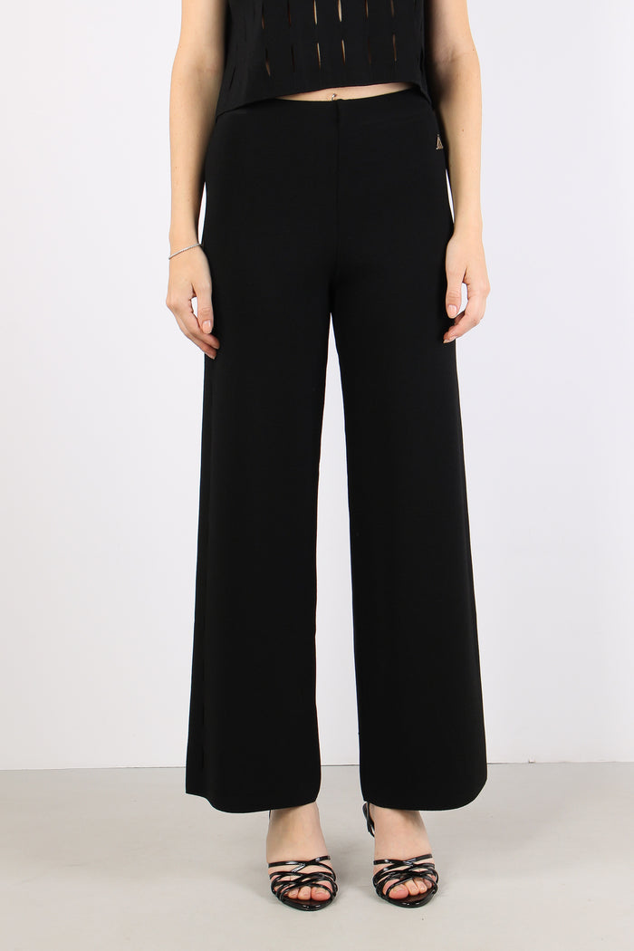 Pantalone Cut Out Nero-2