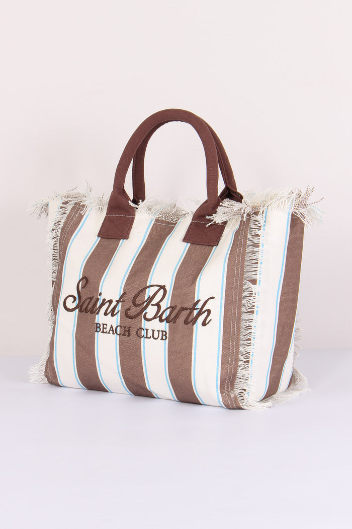 Vanity Canvas Righe Beige/bianco-3