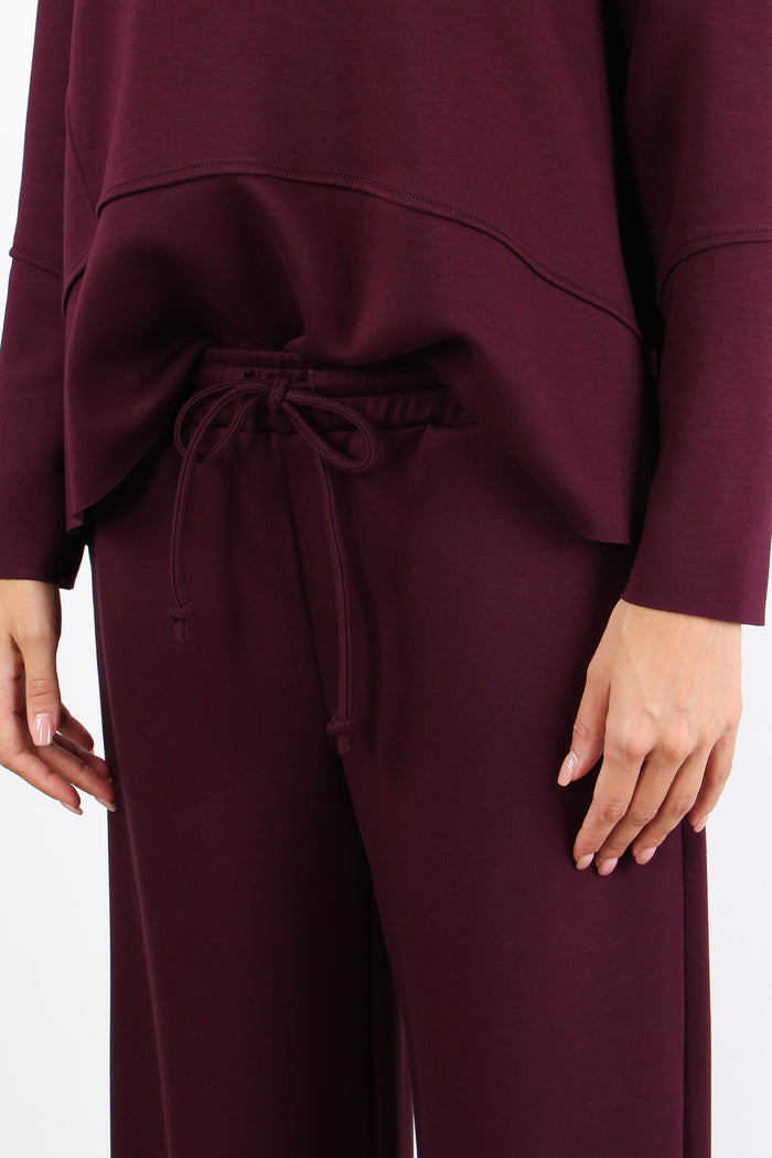 Pantalone Palazzo Coulisse Mod Vino-7