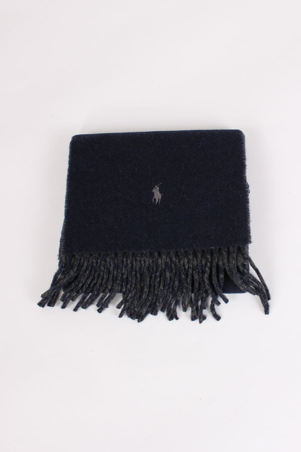 Sciarpa Bicolor Lana Navy/charcoal