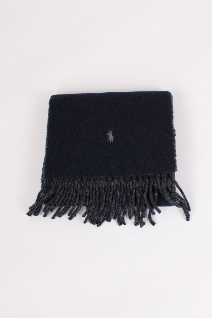 Sciarpa Bicolor Lana Navy/charcoal