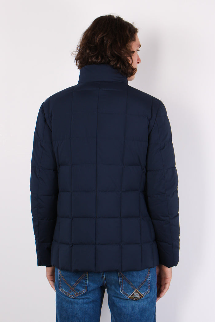 Down Jacket Microfibra Blu-3